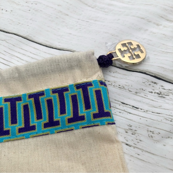 Tory Burch Medium Dust Bag Cover Blue Tan - Picture 2 of 5